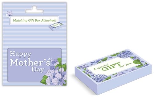 five carrier lavender mother's day-plicards