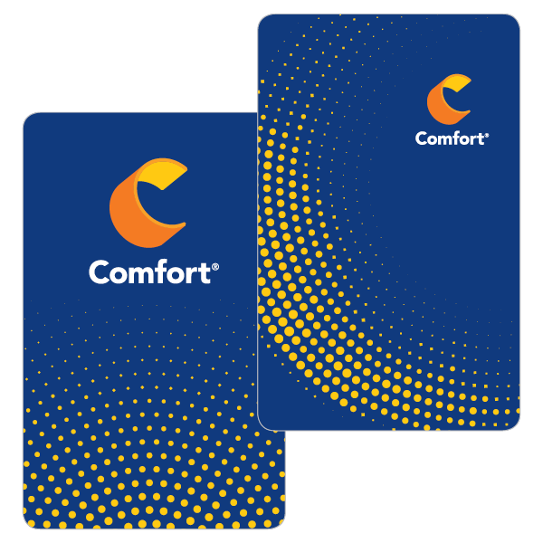 comfort key card-plicards