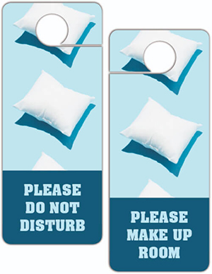 do not disturb Pillows-plicards