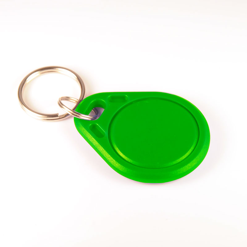 green RFID key fob-plicards