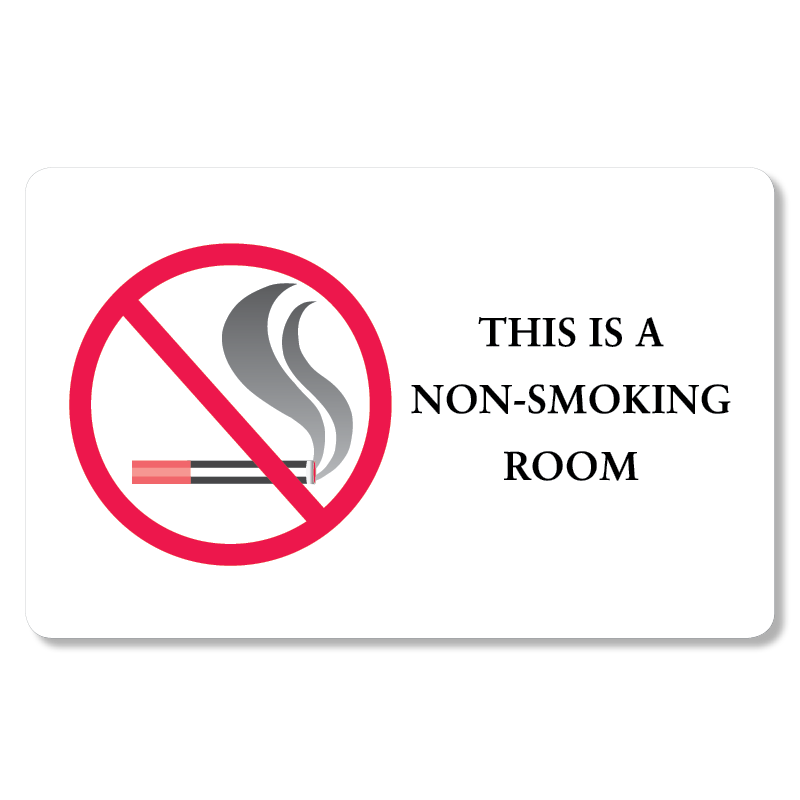 no smoking card-plicards