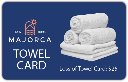 towel access key card majorca-plicards